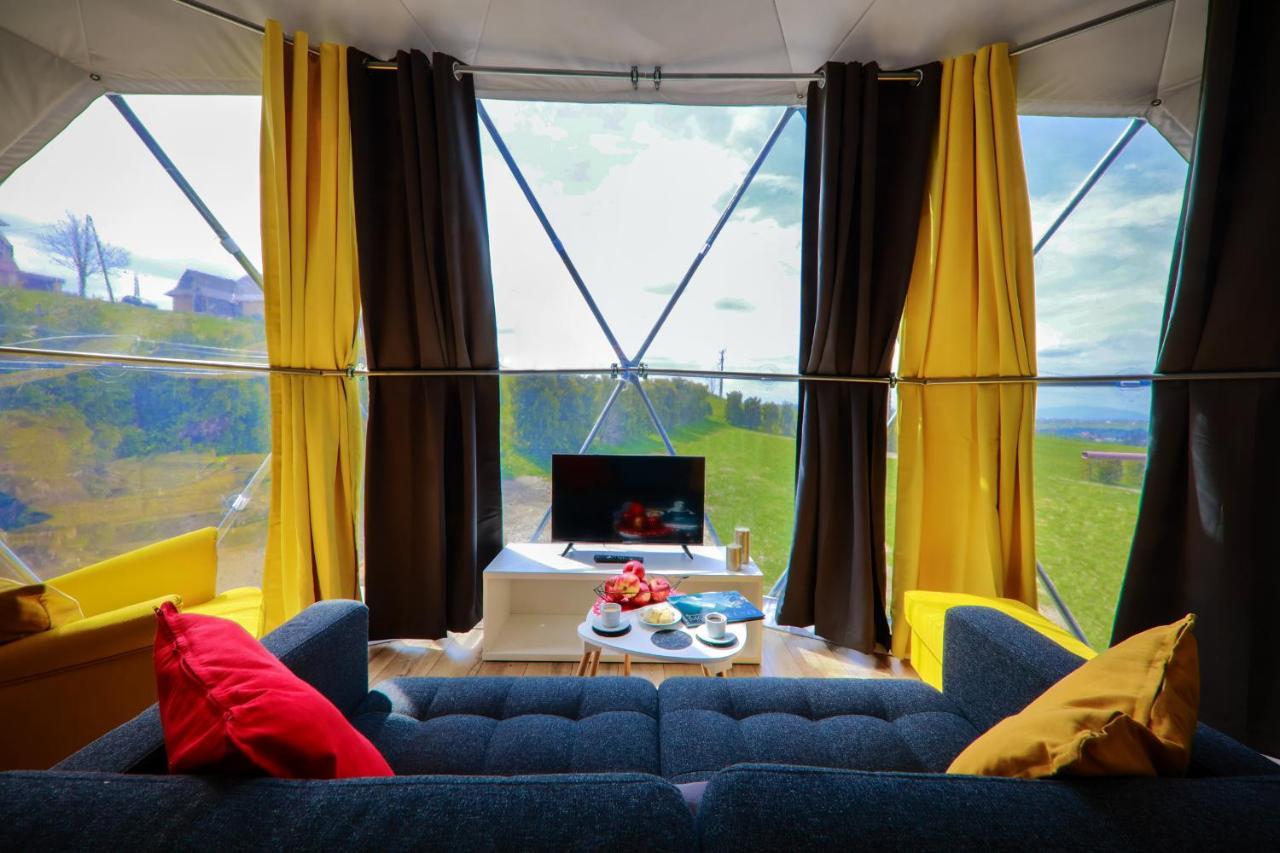 לינה וארוחת בוקר Leśnica Glamping Gliczarow Klapnioki מראה חיצוני תמונה